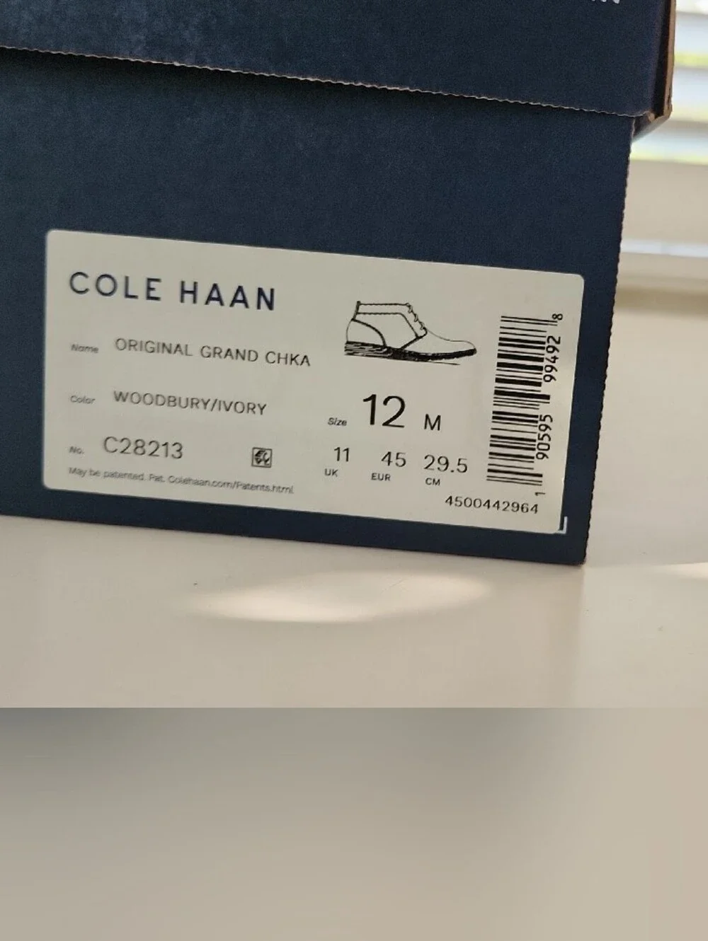 Cole Haan Men's Cognac Brown Leather Chukka Boots